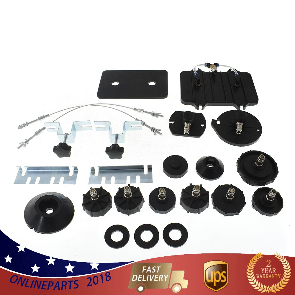 Brake & Clutch Bleeder Valve System Kit + Portable Pneumatic Air Pressure Kit