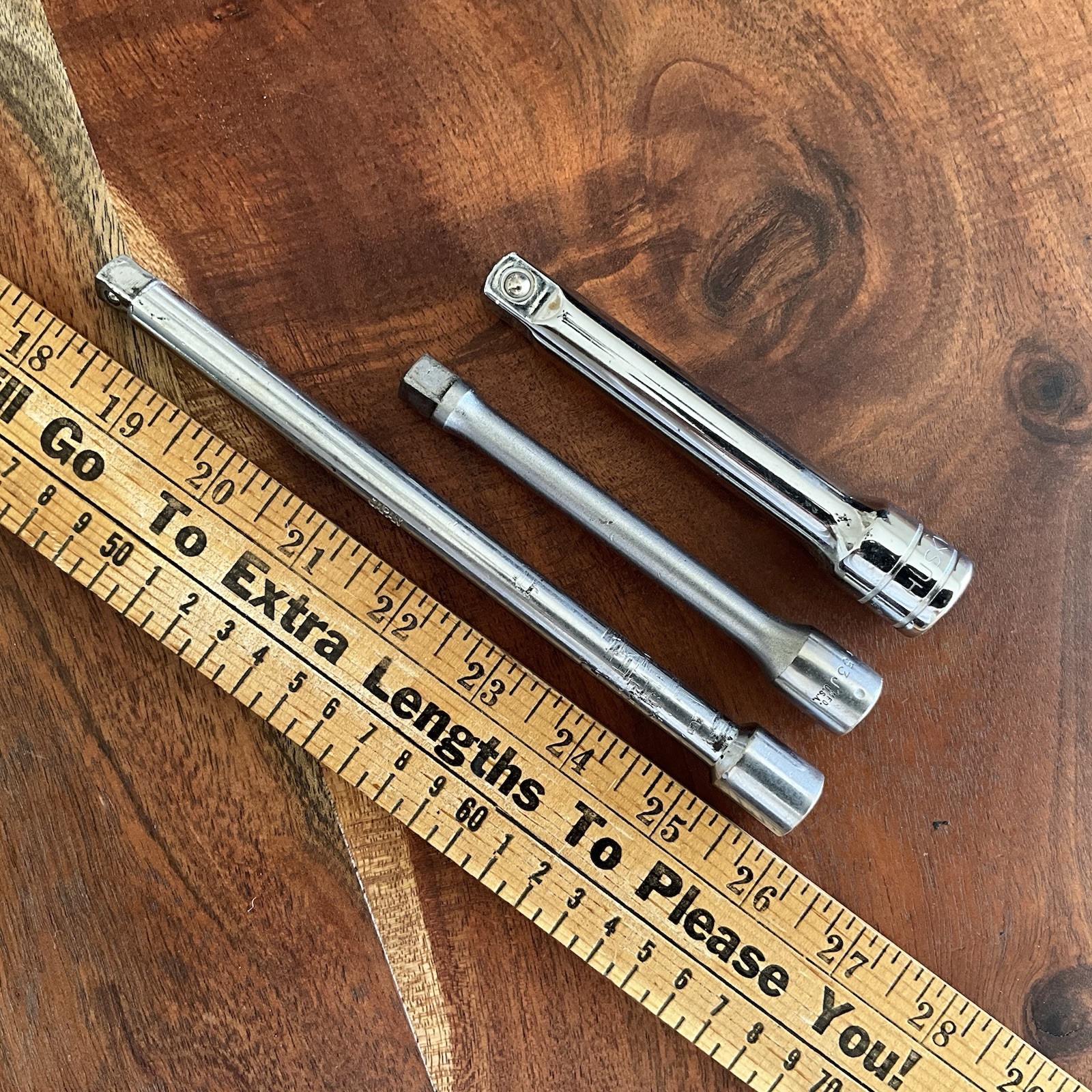 Lot of 3 Socket Extensions 1/2″ and 3/8″