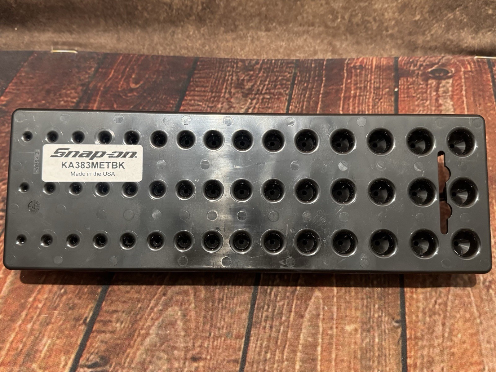 Snap On Socket Tray Set – Three Row Post – Metric & SAE – KA383METBK / KA383FRRD