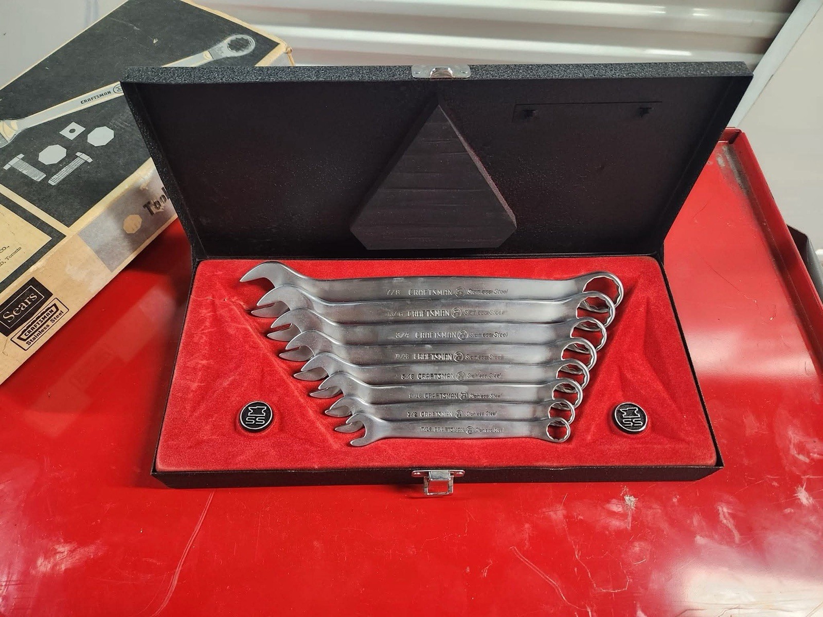 Sears Craftsman USA Rare 8pc Stainless Steel Wrench Set 4446 Nos Original Box