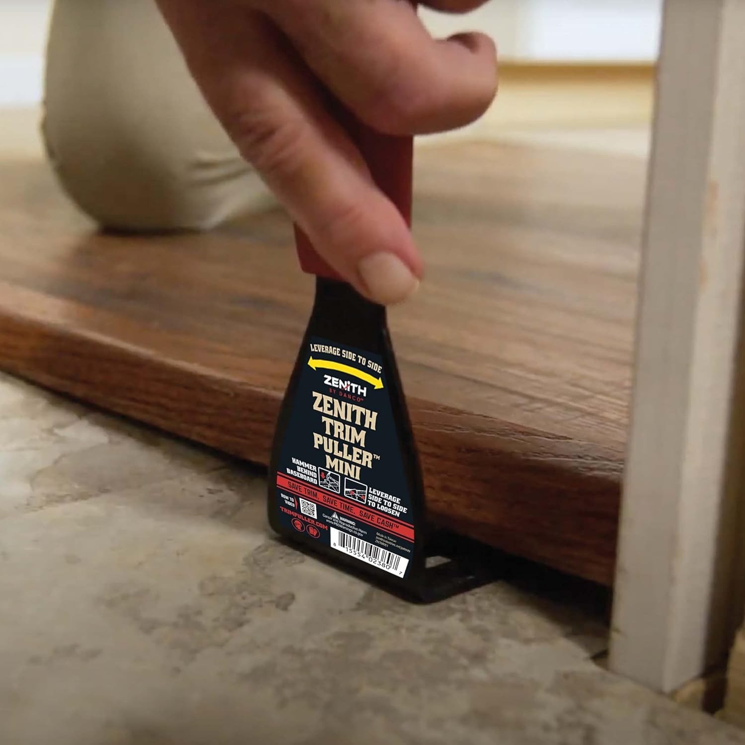 Zenith Trim Puller Mini ZN700051 Compact Pry Bar for Baseboards, Trim Molding