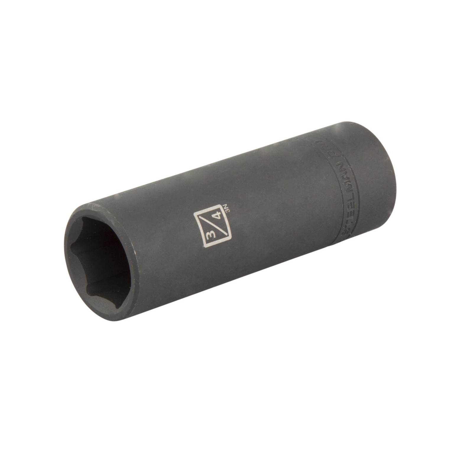 Steelman Pro 6 Point 3/4 in. Deep Well Impact Socket for 1/2 in. Drive 78274