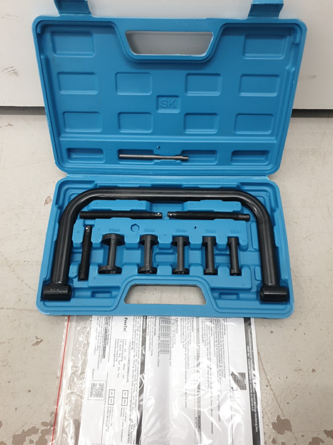 FreeTec 10pcs Valve Spring Compressor Automotive Tool Set Repair Tool for Auto