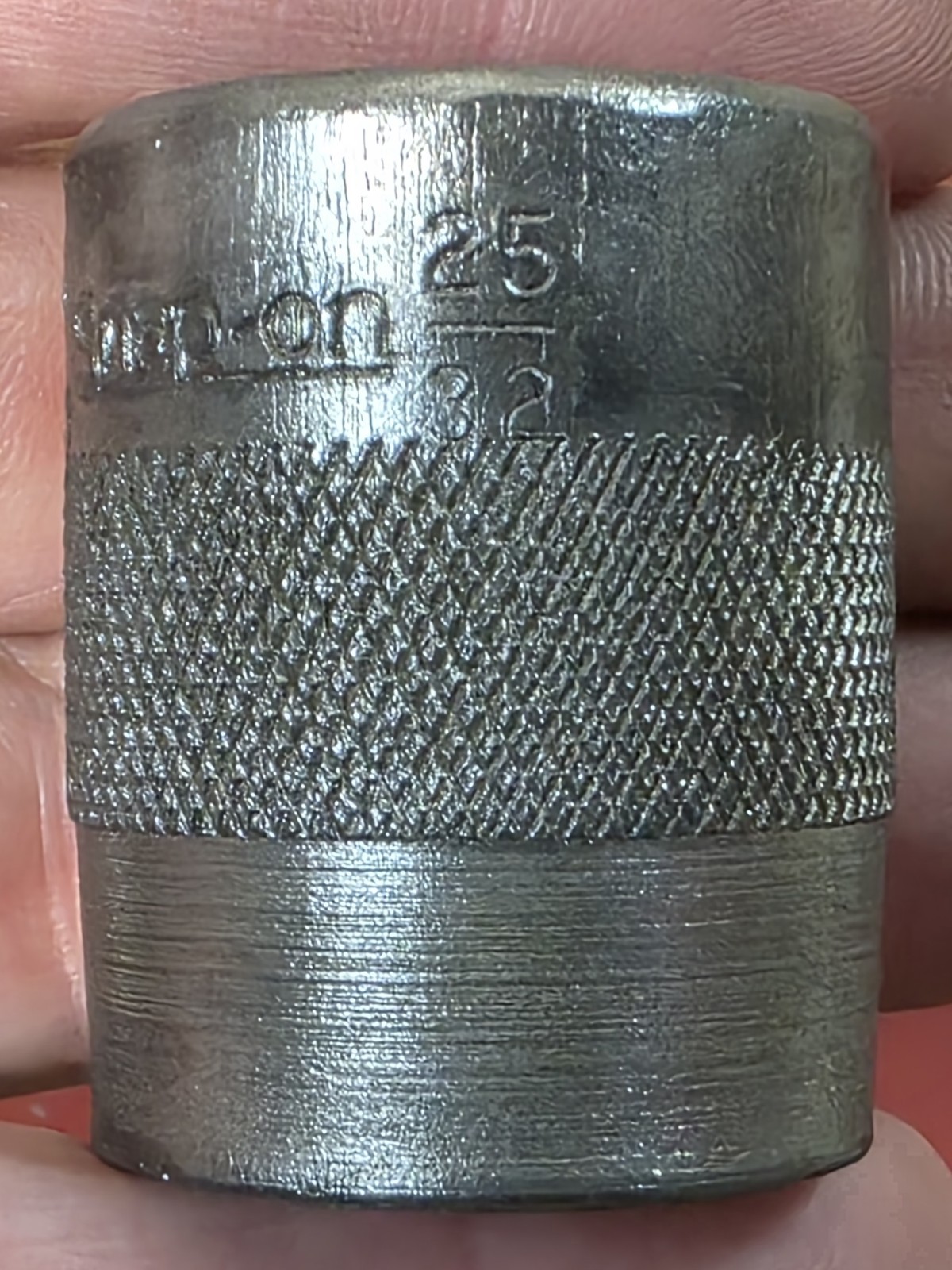 Snap-on Early SAE 1/2″ Drive 25/32″ Knurled Socket 6 Point No. 250