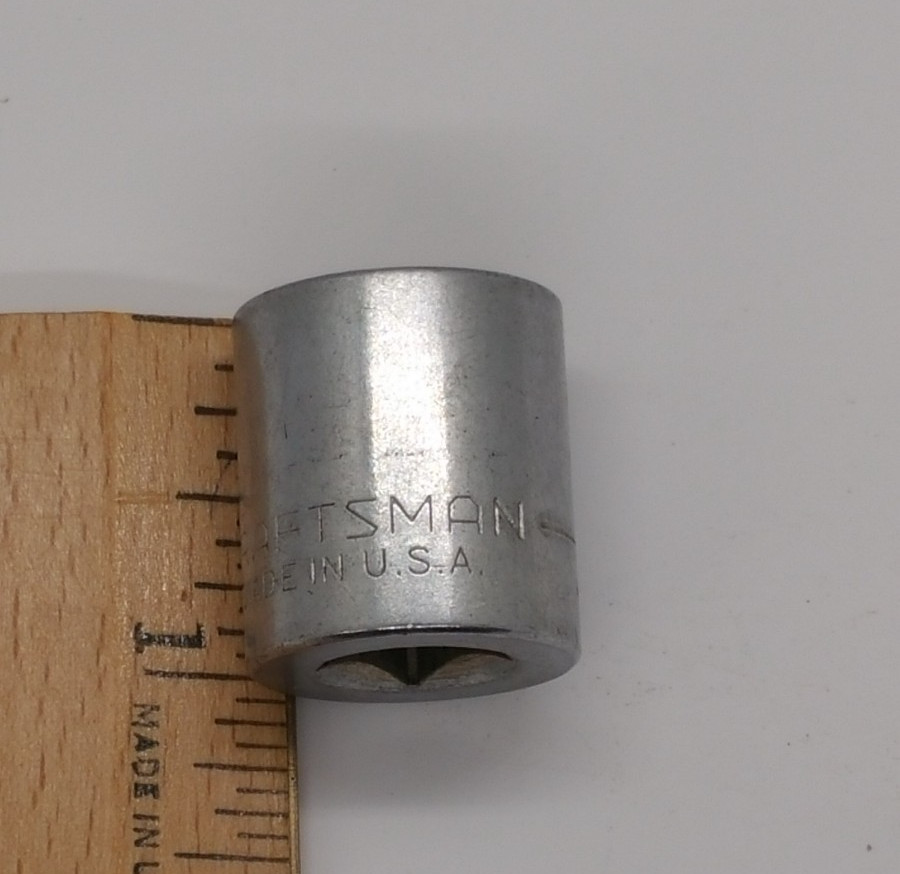 Craftsman 3/8″ Drive 17M/M 12 Point Shallow Socket Metric V 44307 USA