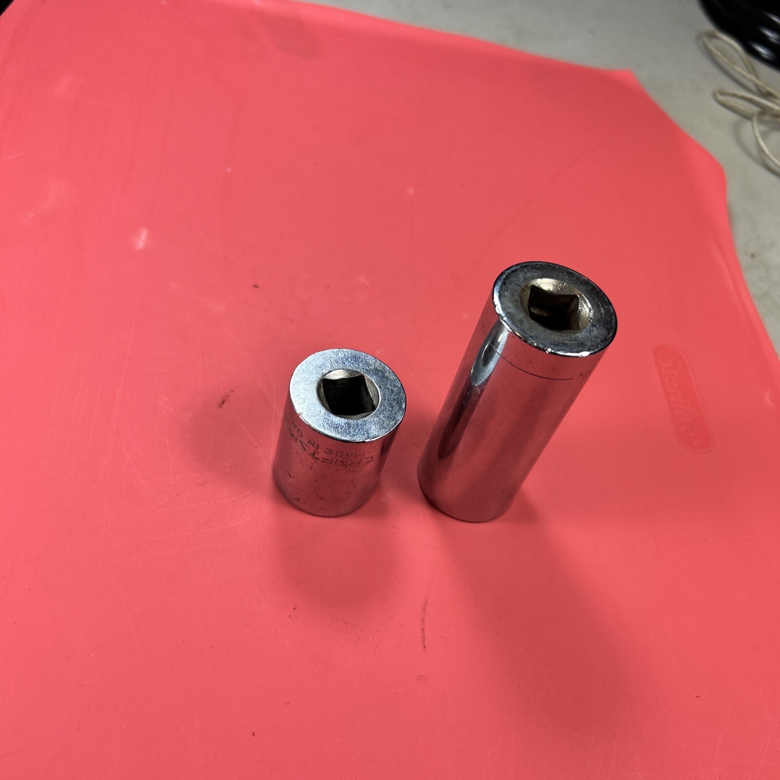CRAFTSMAN -Lot Of 2 Sockets, Both 1” , Deep And Shallow,1/2” Drive,12pt Sockets