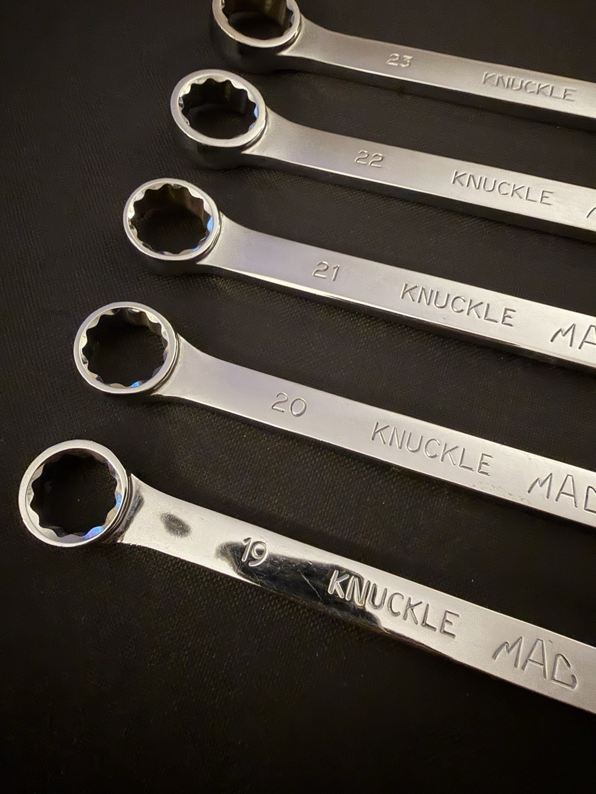 Mac Tools 5 Piece Metric Knuckle Saver Wrench Set 19-23 M23CLKS M22CLKS M21CLKS