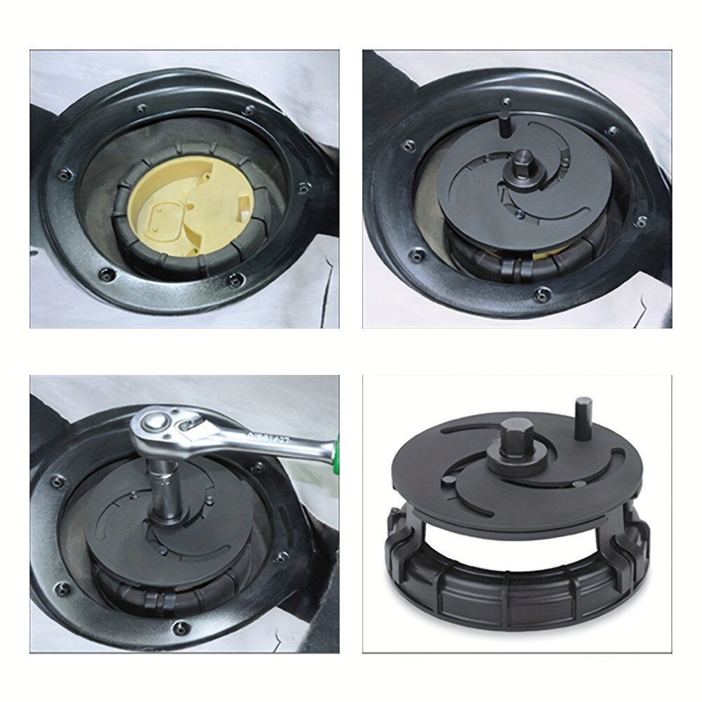 3-Jaw Adjustable Fuel Tank Lid Wrench, 87-170mm Range, Conductive Material, Pump