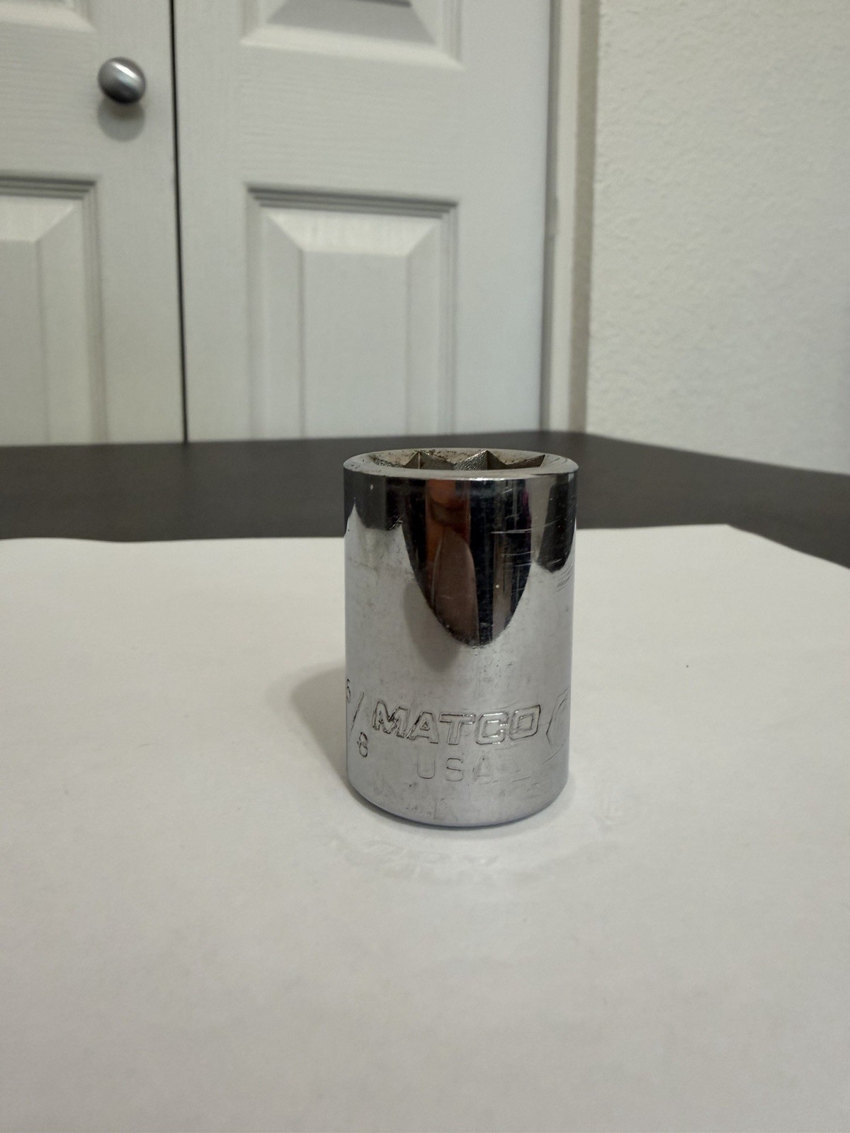 Matco 3/8 Dr 5/8in B208 Double Square Socket 8pt USA