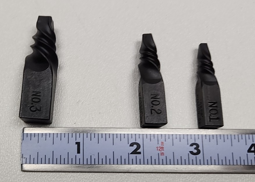 Walton Pipe Stud And Screw Extractors 3 Piece Set Reps #1, #2, #3 New Old Stock