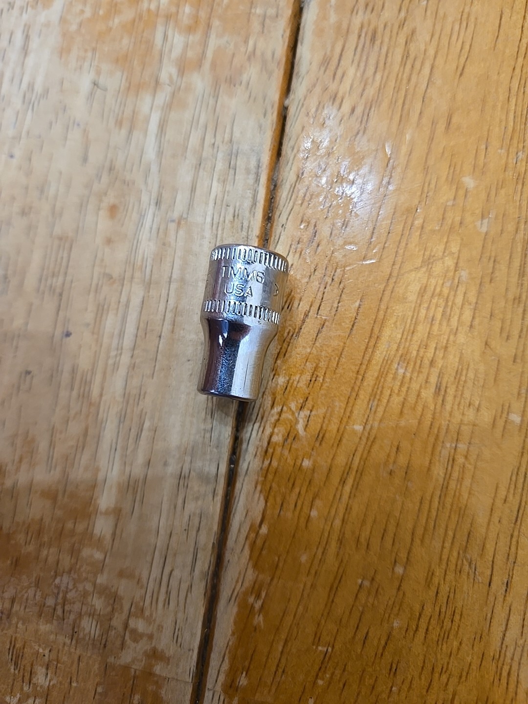 Snap On 1/4″ Drive 6MM 6PT Metric Shallow Chrome Socket TMM6