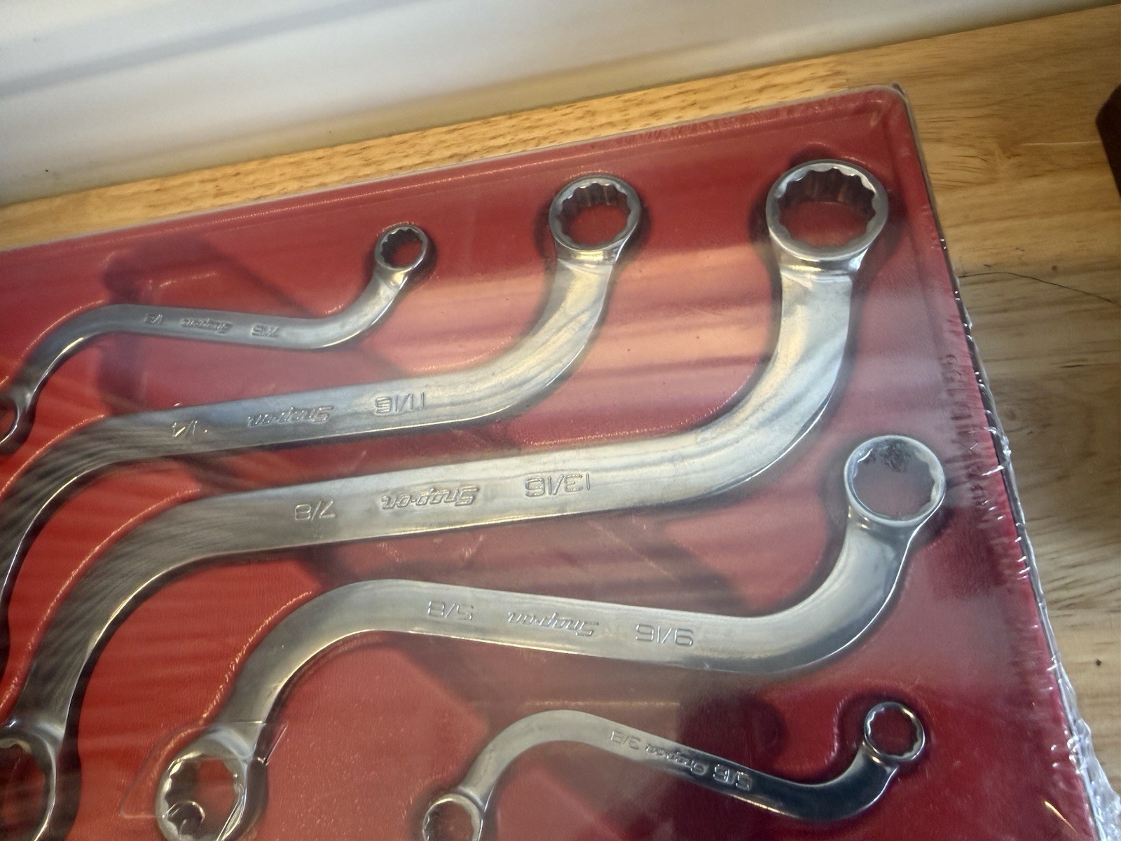 New Snap on 5 Pc 12-Point SAE S-Shaped Box Wrench Set 5/16-7/8″ – SBX605