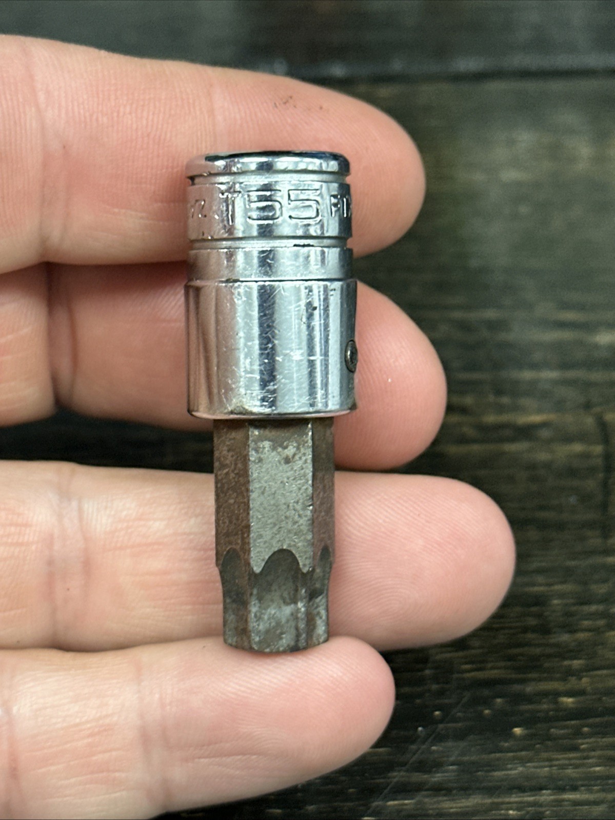 Snap-on Tool USA 3/8″ Drive T55 FTX55 Torx Chrome Bit Socket Driver