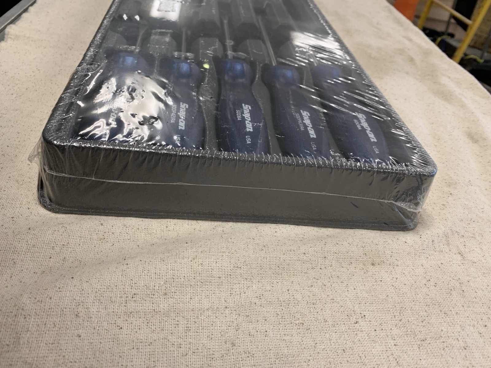 Snap-on NEW 7 Pc Power Blue Hard Grip Combination Screwdriver Set #15101