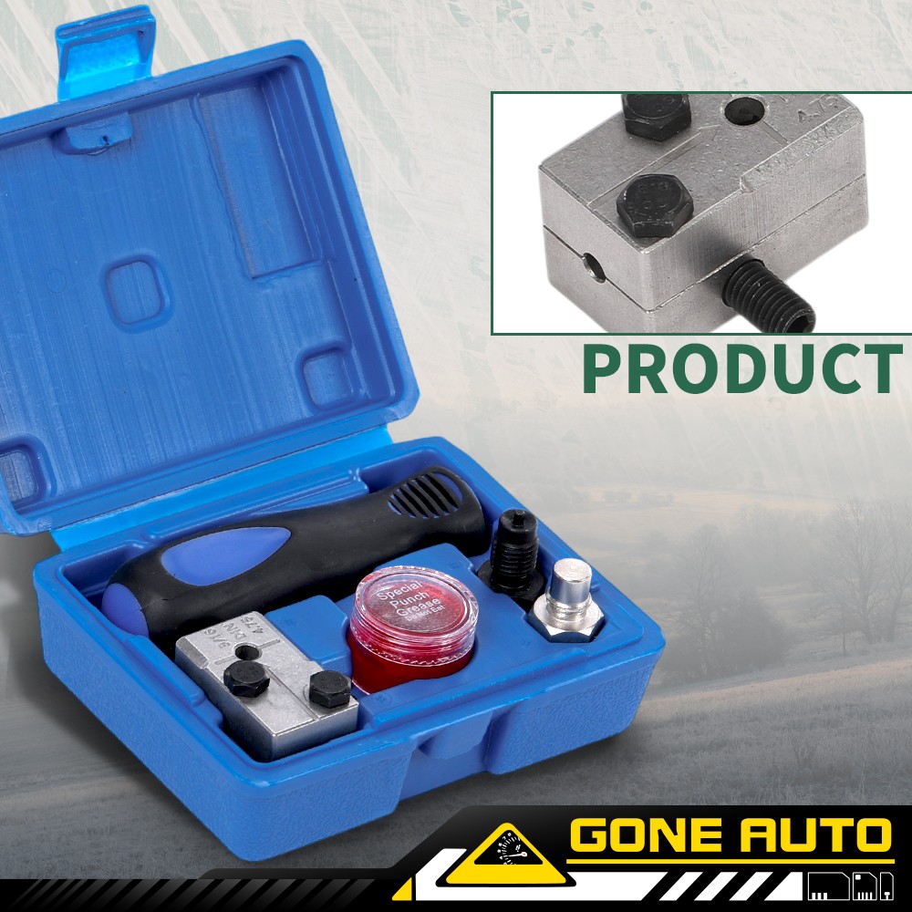 Universal Handheld Car 3/16» Single Flare W/Storage Brake Line Flaring Tool Kit