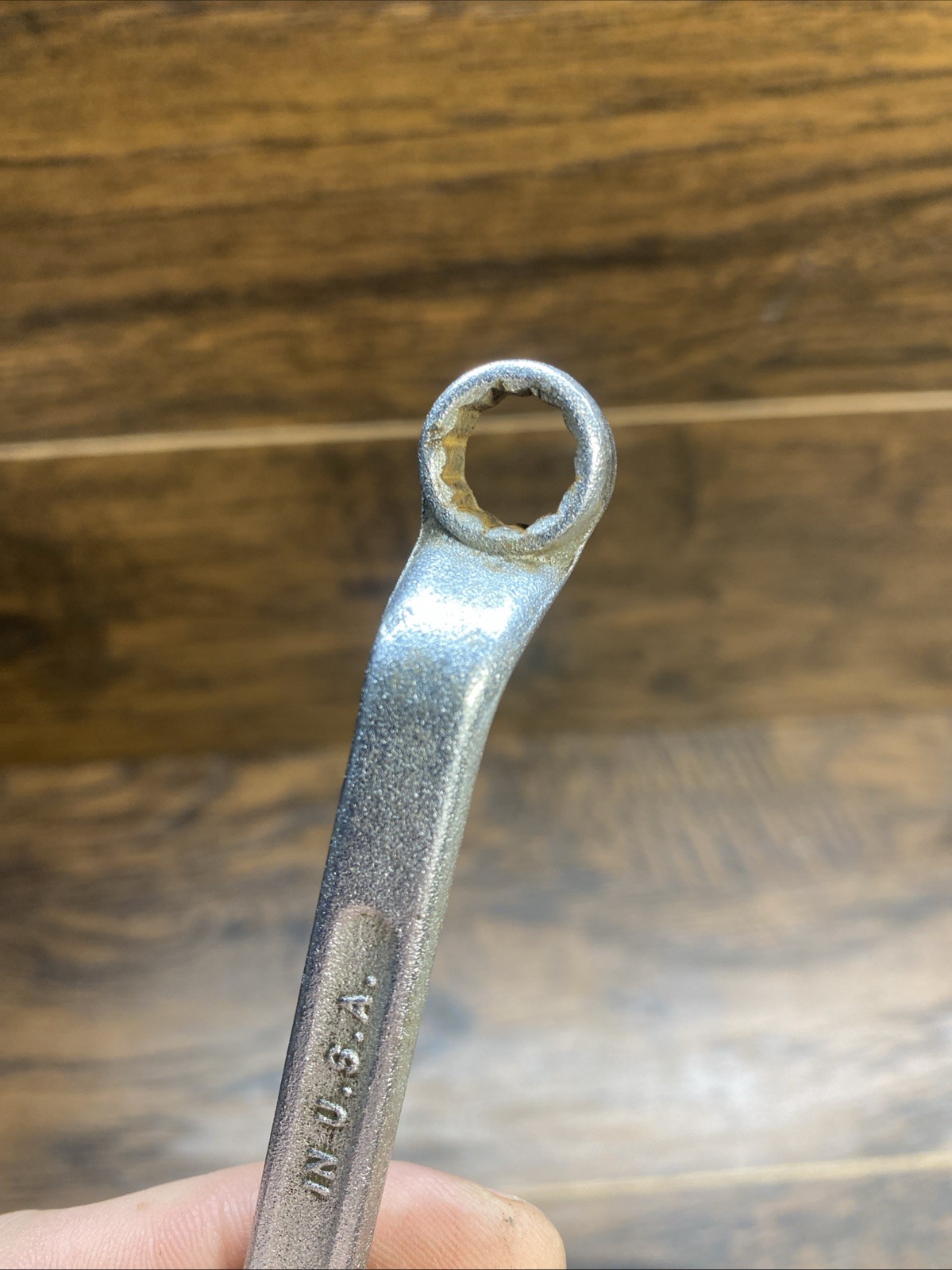 Vintage Tru Fit 3/8” x 7/16” Offset Box End Wrench 12 Point Forged USA