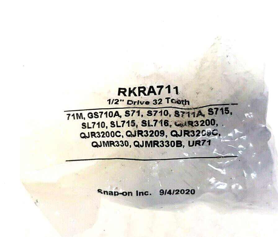 SNAP ON USA 32 Tooth 1/2″ Drive Ratchet Repair Kit S71 S710 S715 SL710 RKRA711
