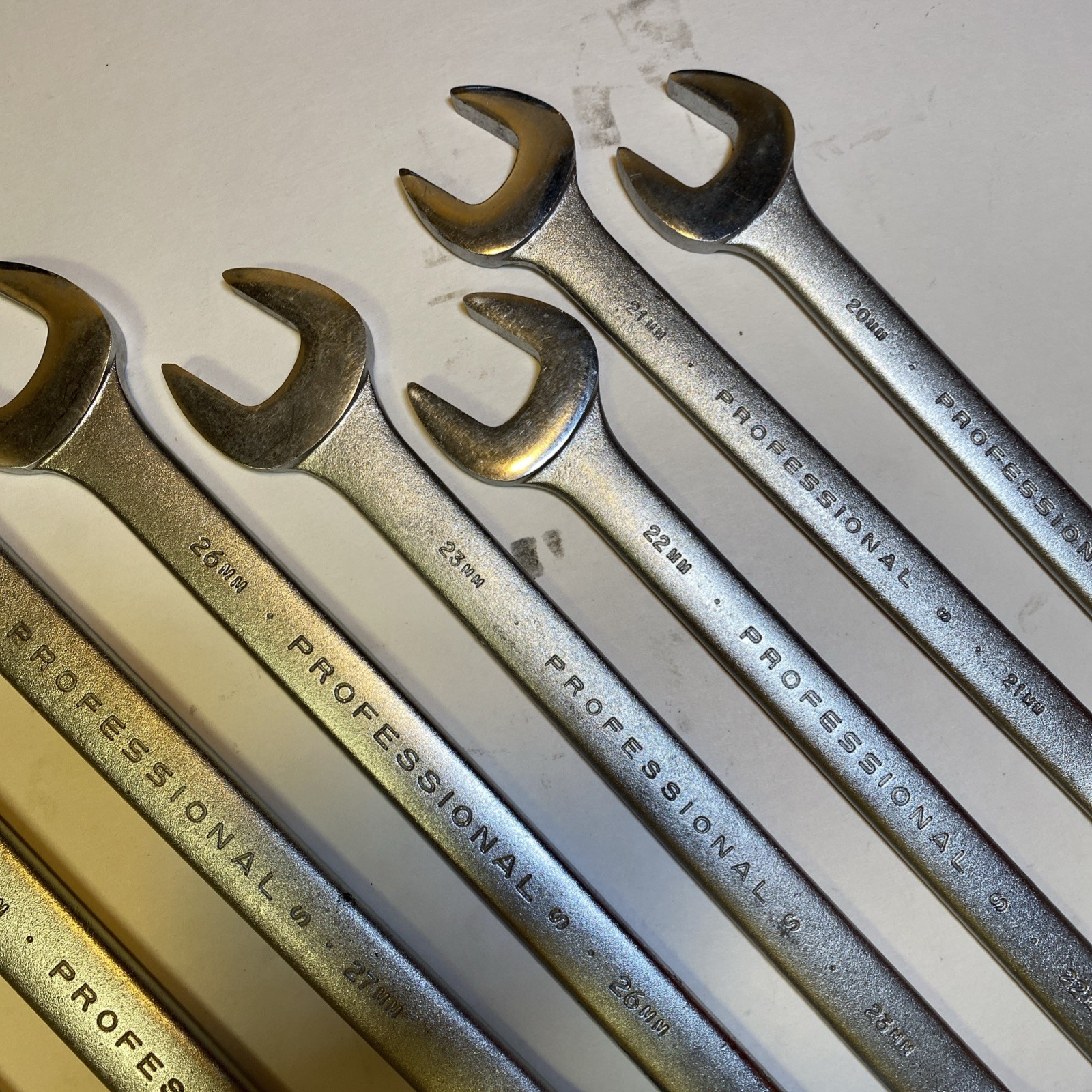 Proto Professional Large Metric Wrenches 8 Piece Set 20mm-30mm USA Made