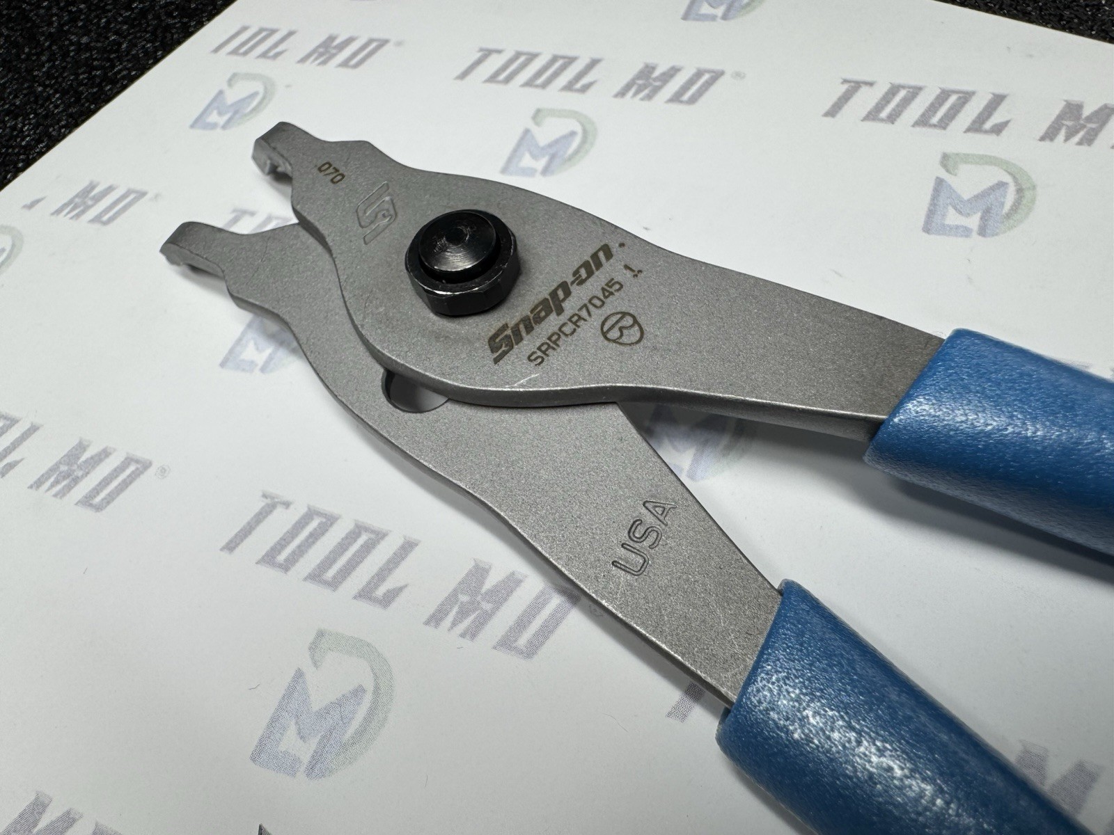Snap-on Tools USA NEW PEARL BLUE 45° Tip .070 Snap Ring Pliers SRPCR7045