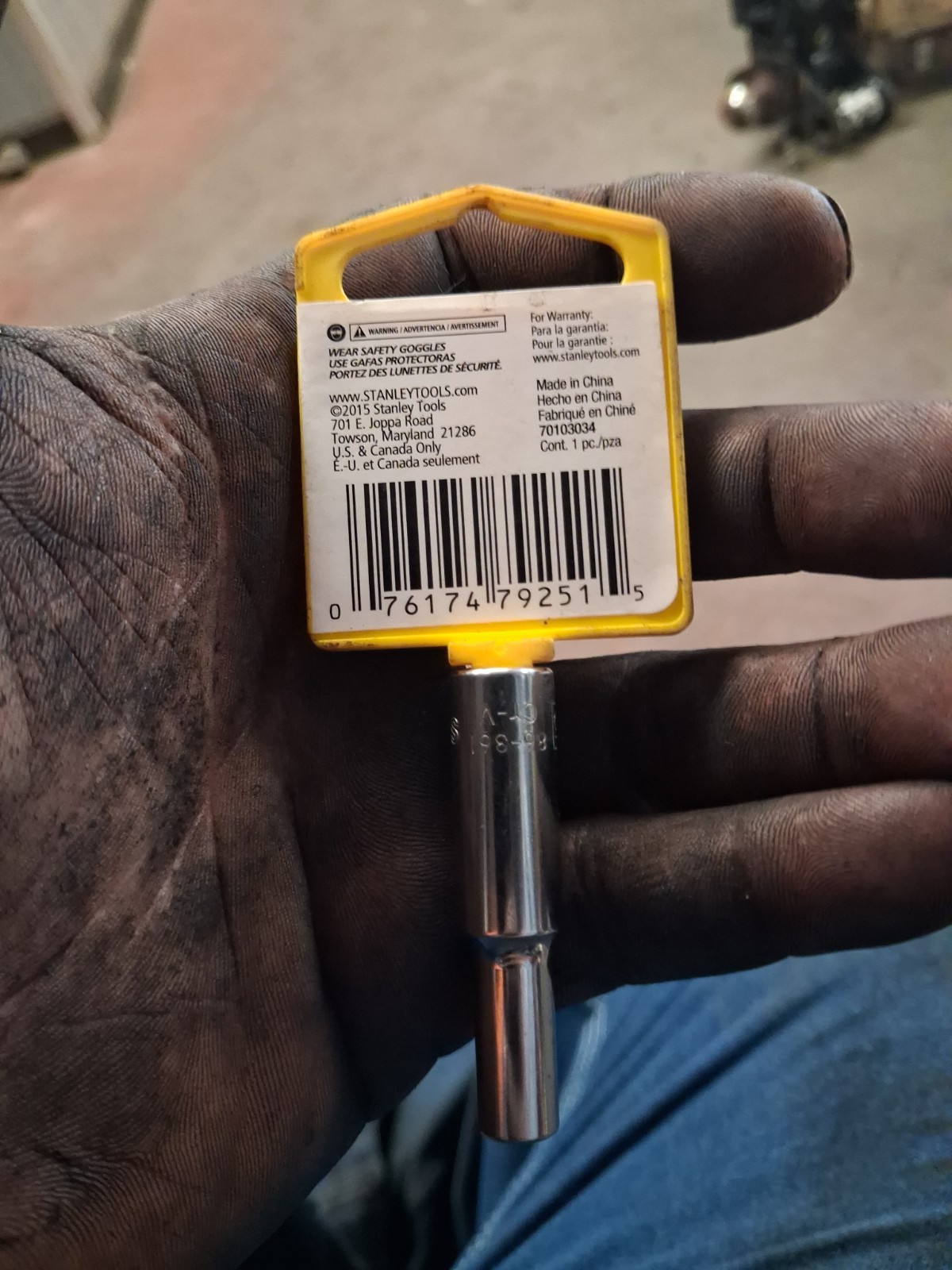 Stanley Socket 5.5mm 1/4 Deep