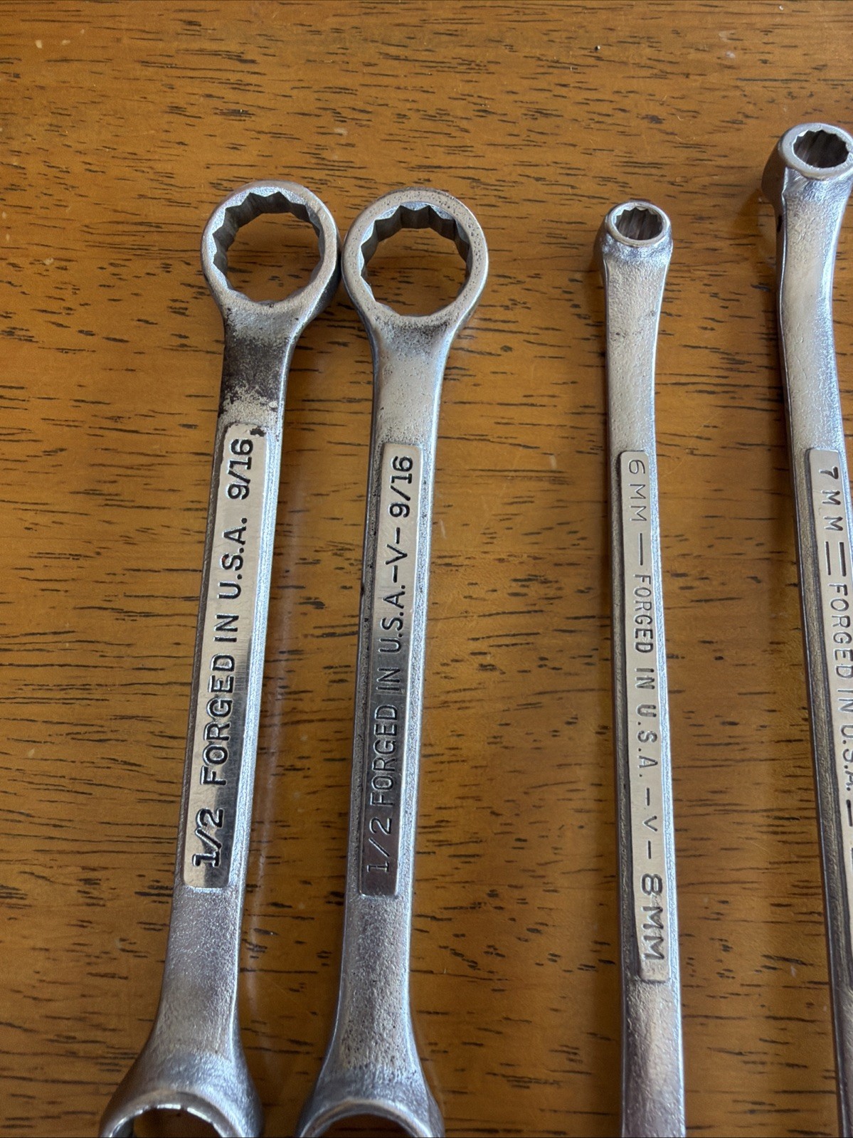 Craftsman 8 Pc Metric Double Box End 12Pt Wrenches -V- Series USA See Photos