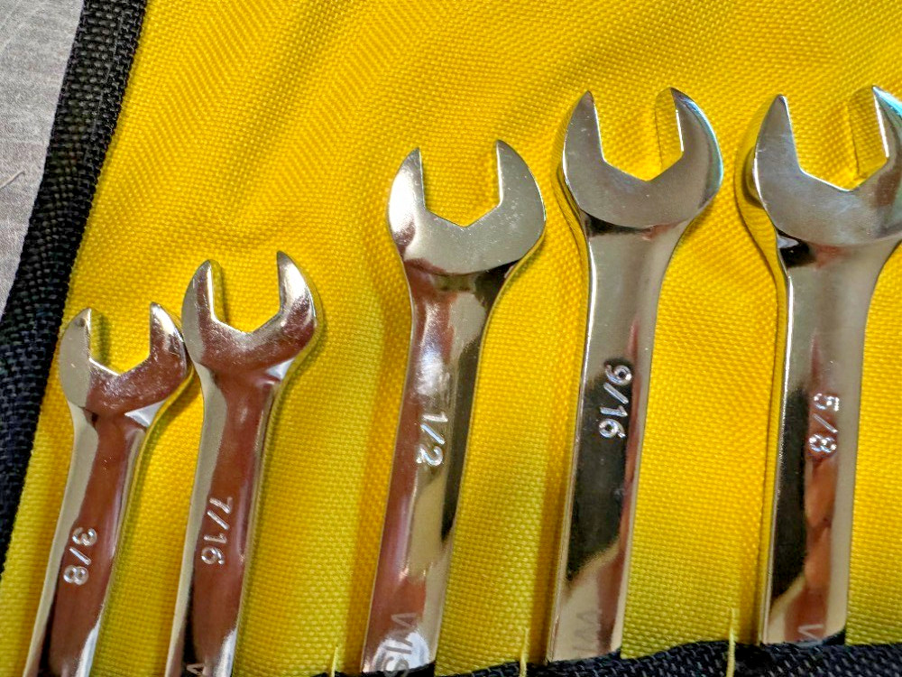 Wisdom 01-W14WV-1 – 14pc SAE Long Pattern Combination Wrench Set (3/8″-1-1/4″)