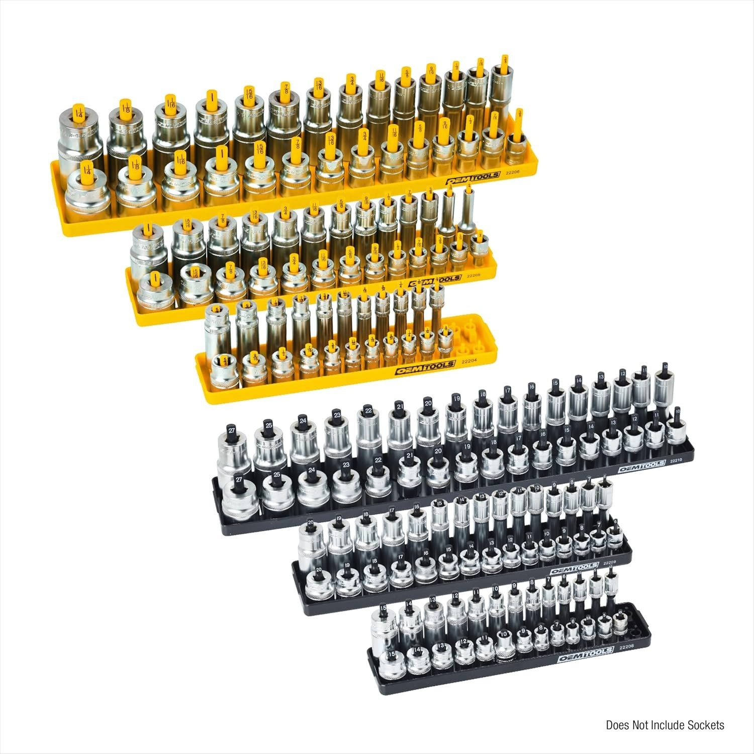 Organize Up to 80 Sockets with the 22238 6 Piece Tray Set – Smart Tool Storage