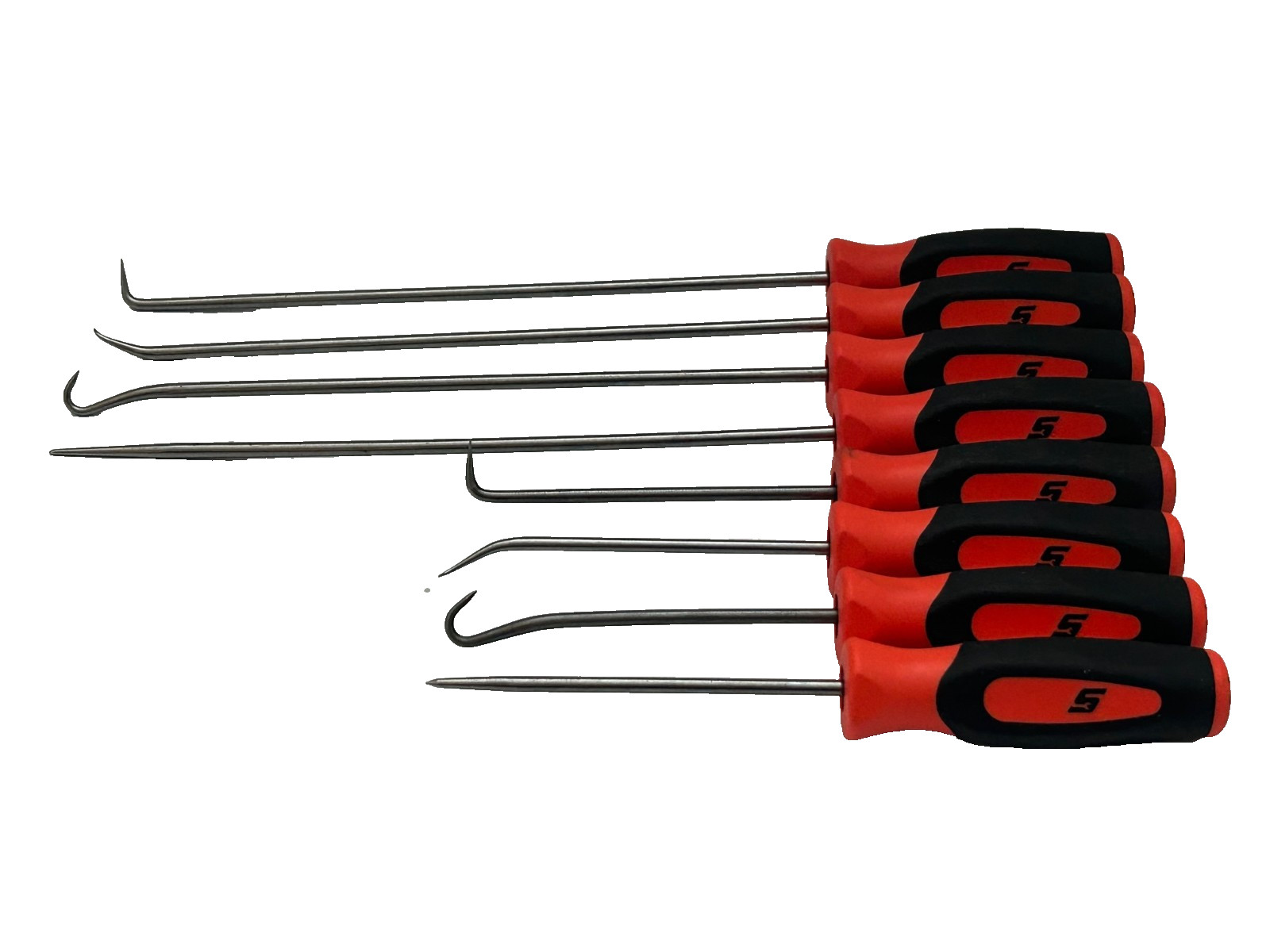 Snap-on Tools ORANGE 8pc Mini Soft Grip Short & Long Pick Sets USA NEW No Trays*