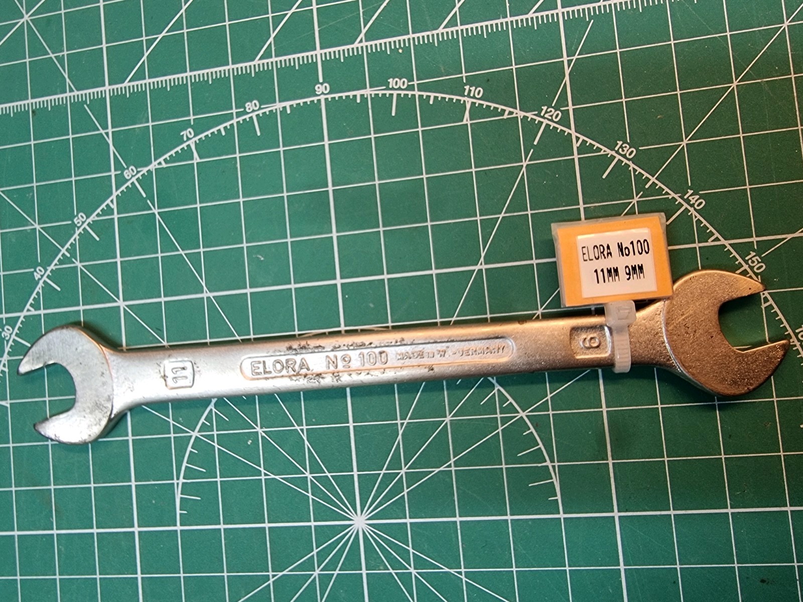 ELORA 100 – – 9mm x 11mm -Open Ended Spanner German. SLIM