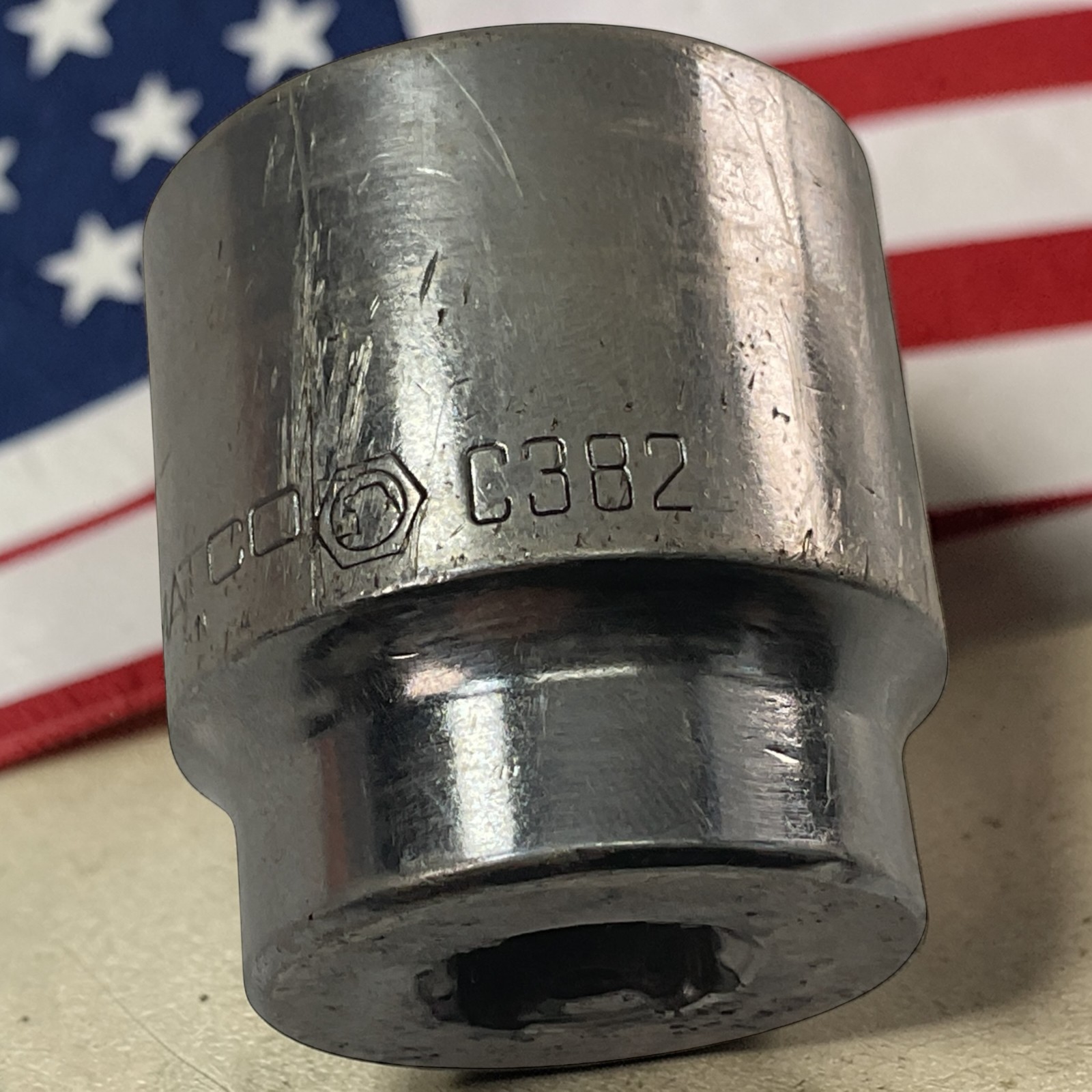 Matco Impact Socket 1-3/16″ C382 1/2″ Drive 12 Pt SAE As Pictured Mechanic Tool