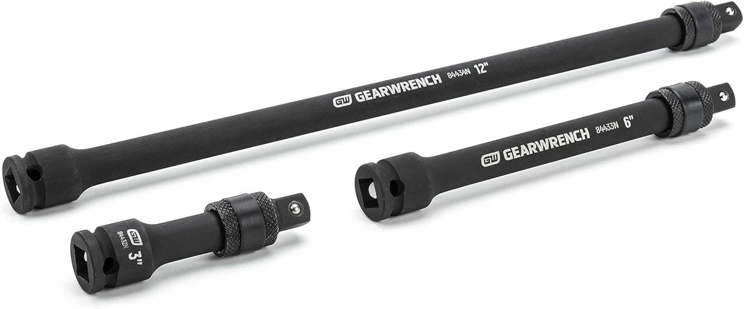 3 Pc. 3/8″ Drive Impact Locking Extension Set 3″, 6″ & 12″ – 84927N