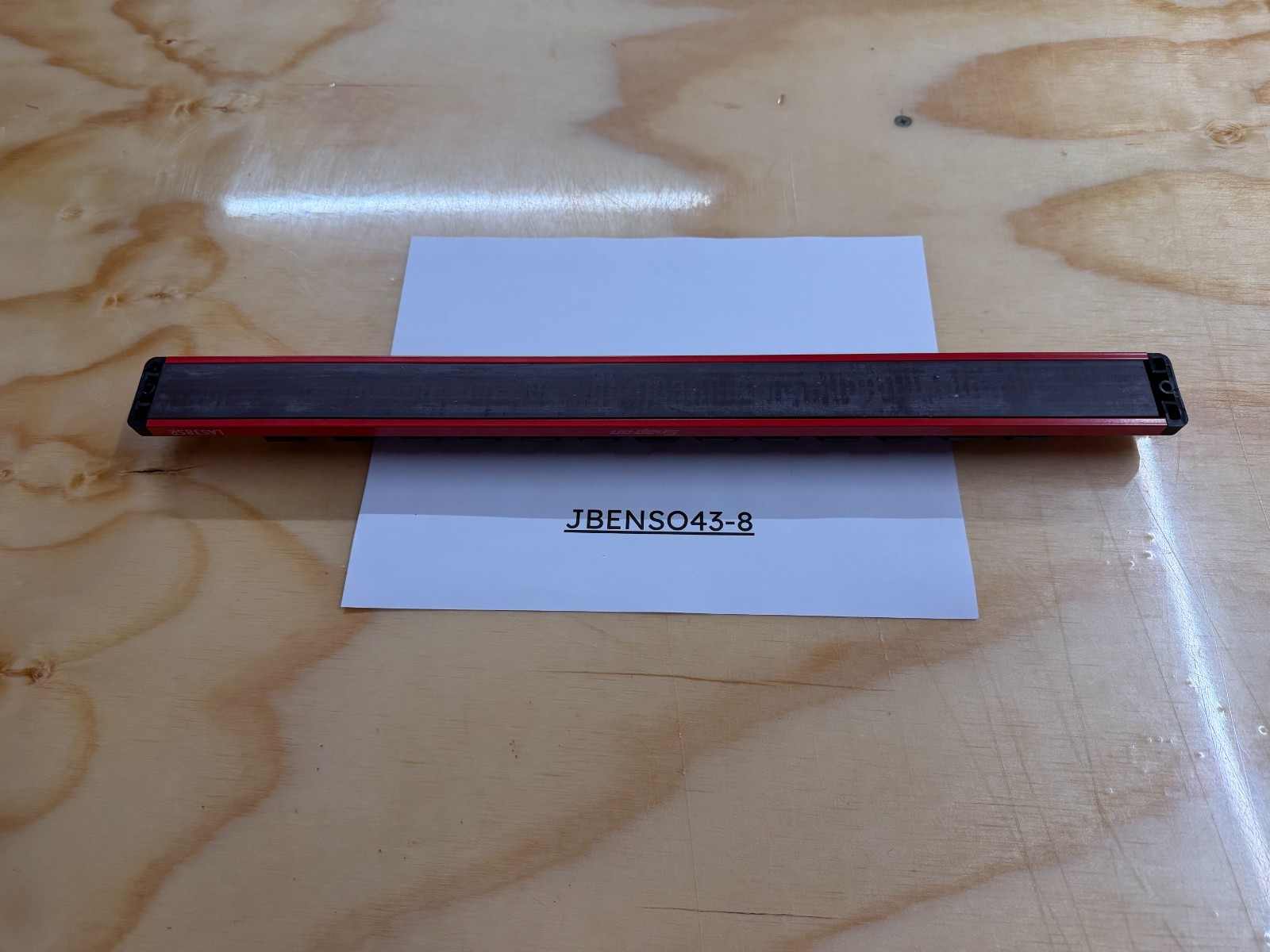 Snap-on Tools NEW RED 3/8″ Drive SAE 14 Post Lock-A-Socket Rail LAS38SR