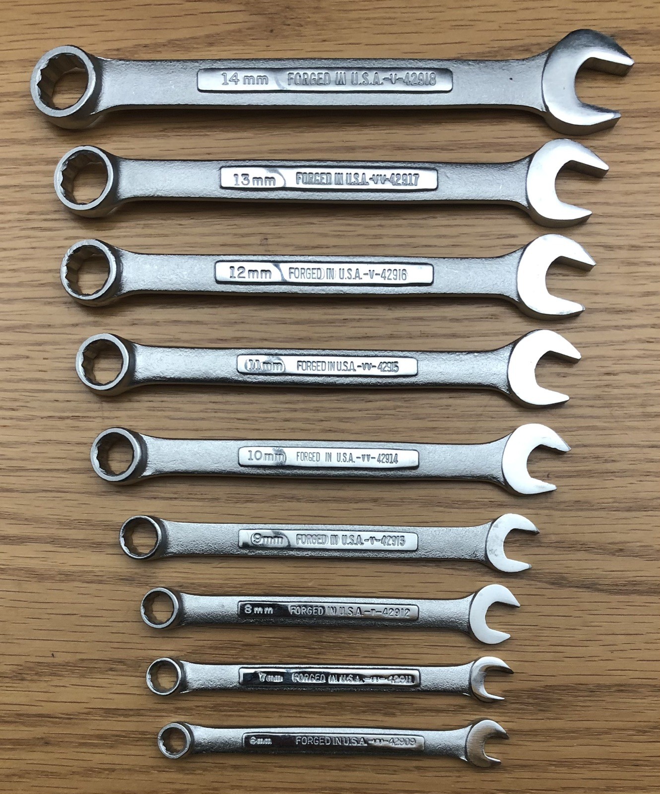 CRAFTSMAN 9pc Metric Combo Wrench Set USA 6mm-14mm (NEW CONDITION)