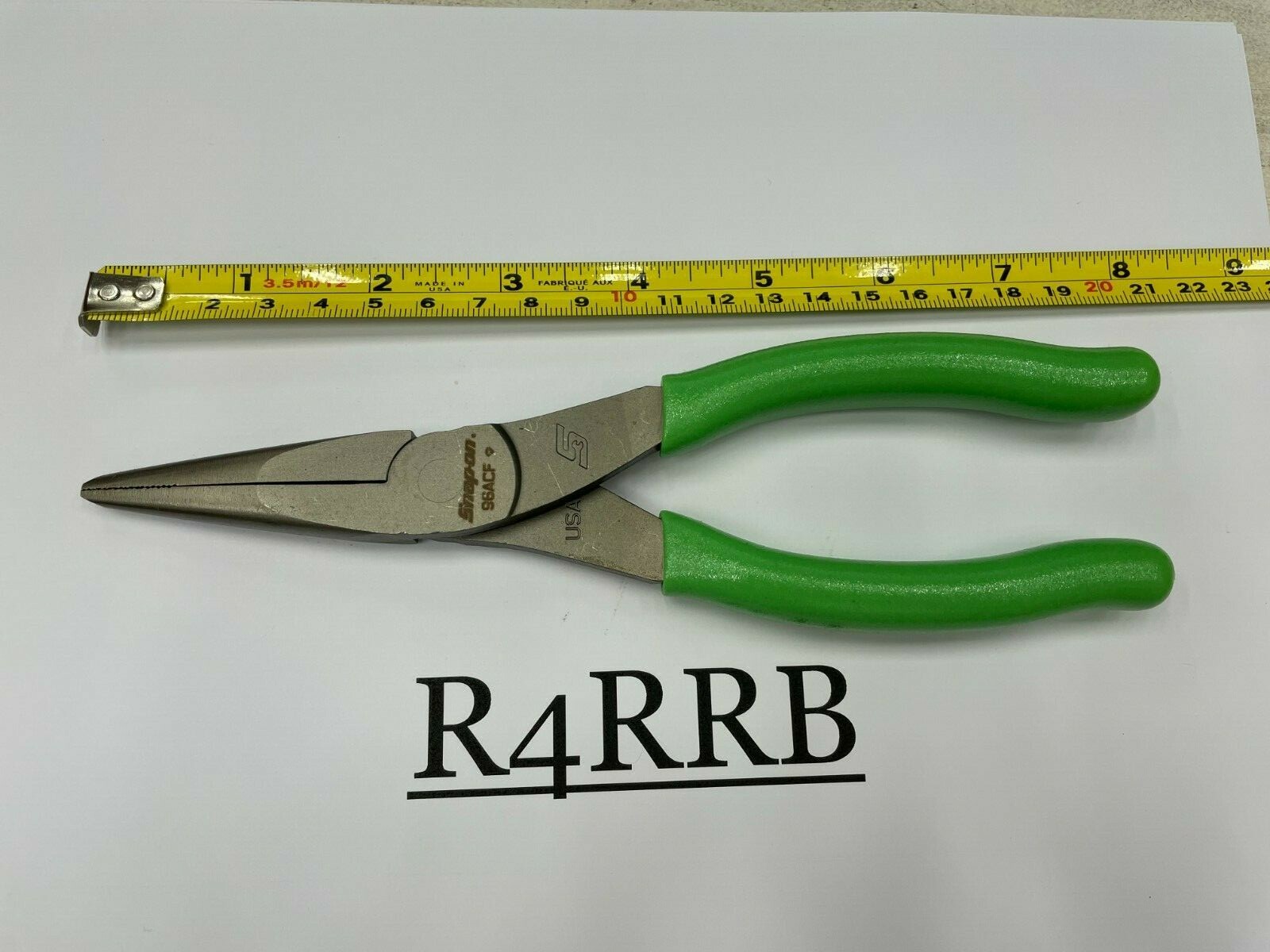 Snap-On Tools USA NEW 3 Piece GREEN Soft Grip Needle Nose Pliers Lot Set