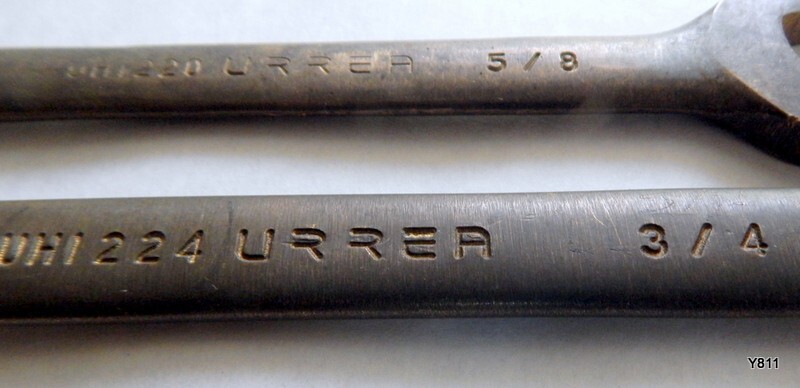 2 PCS URREA 3/4″ 5/8″ SAE 12-Point Combination Wrenches UHI220 UHI224