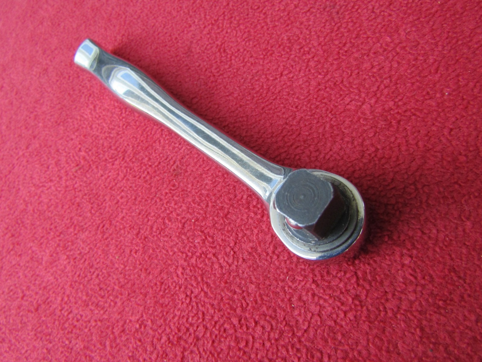 RARE! Matco Tools USA BR5 3/8″ Drive Round Head Chrome Handle 5” Stubby Ratchet