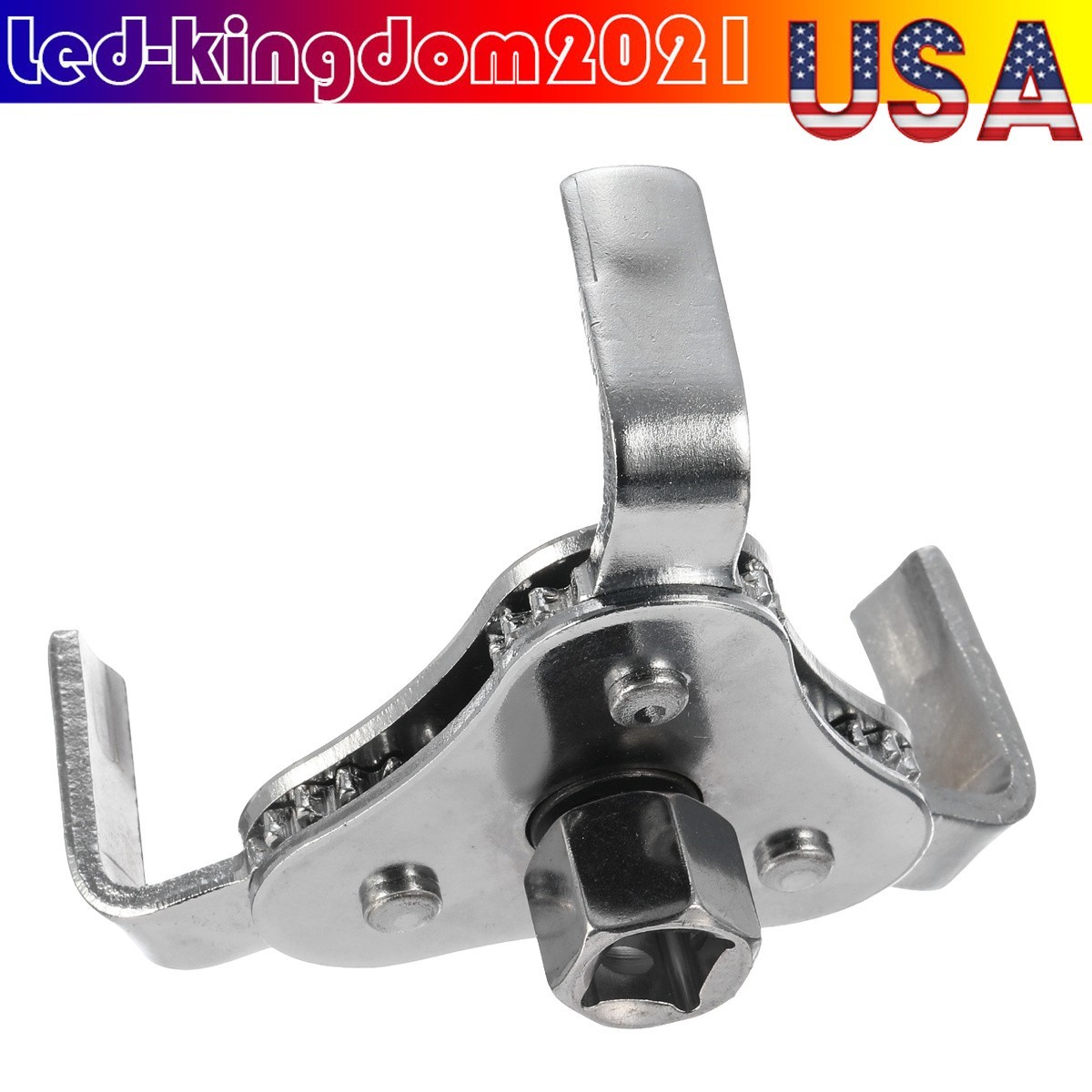 Universal 2-Way Oil Filter Wrench 3 Claw Adjustable Removal Tool 3/8 1/2 Drive
