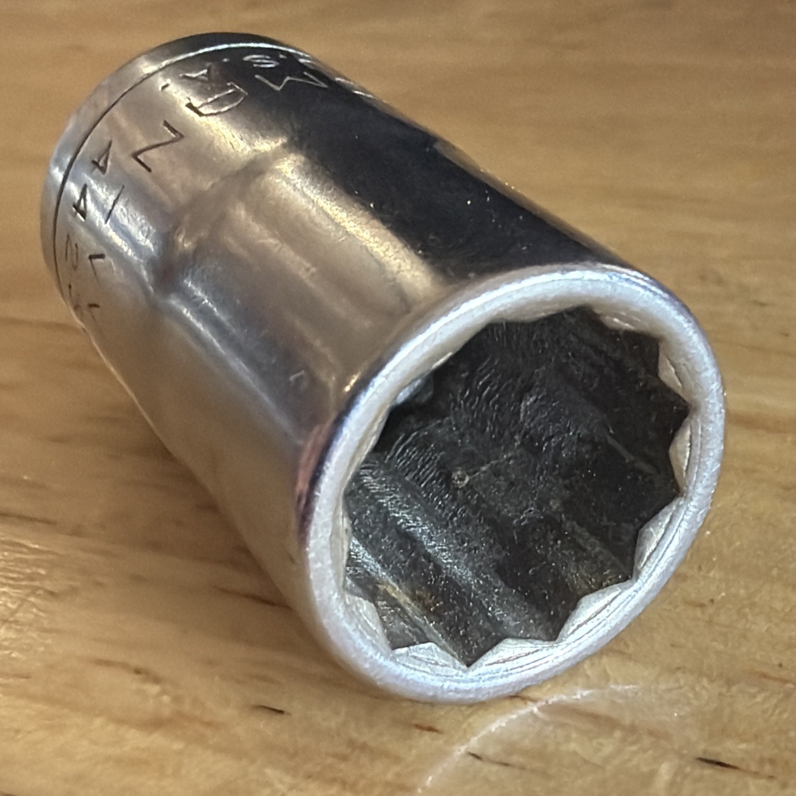 Craftsman 15mm Shallow Socket 1/2″ Drive 12 Point VV Series 44236 Made in USA