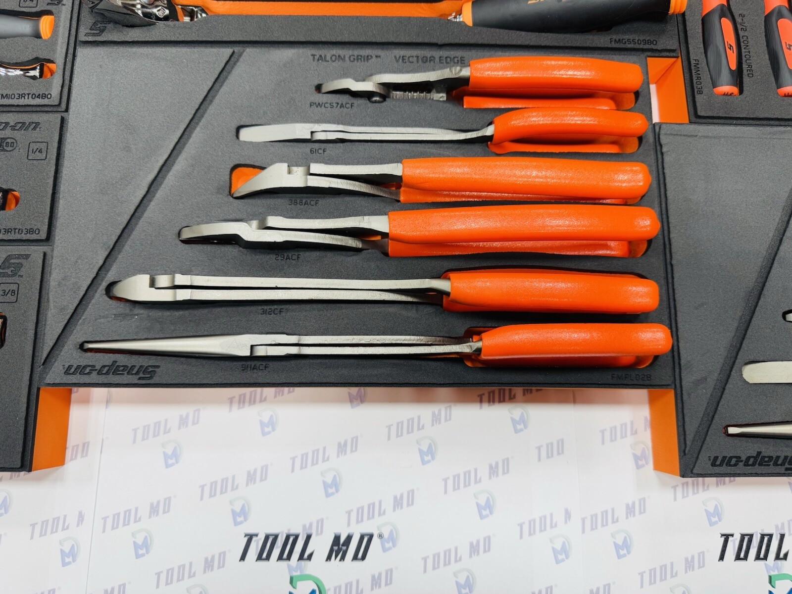 Snap-on Tools USA NEW 334pc ORANGE Master General Service Foam Set 2101GSS01FO