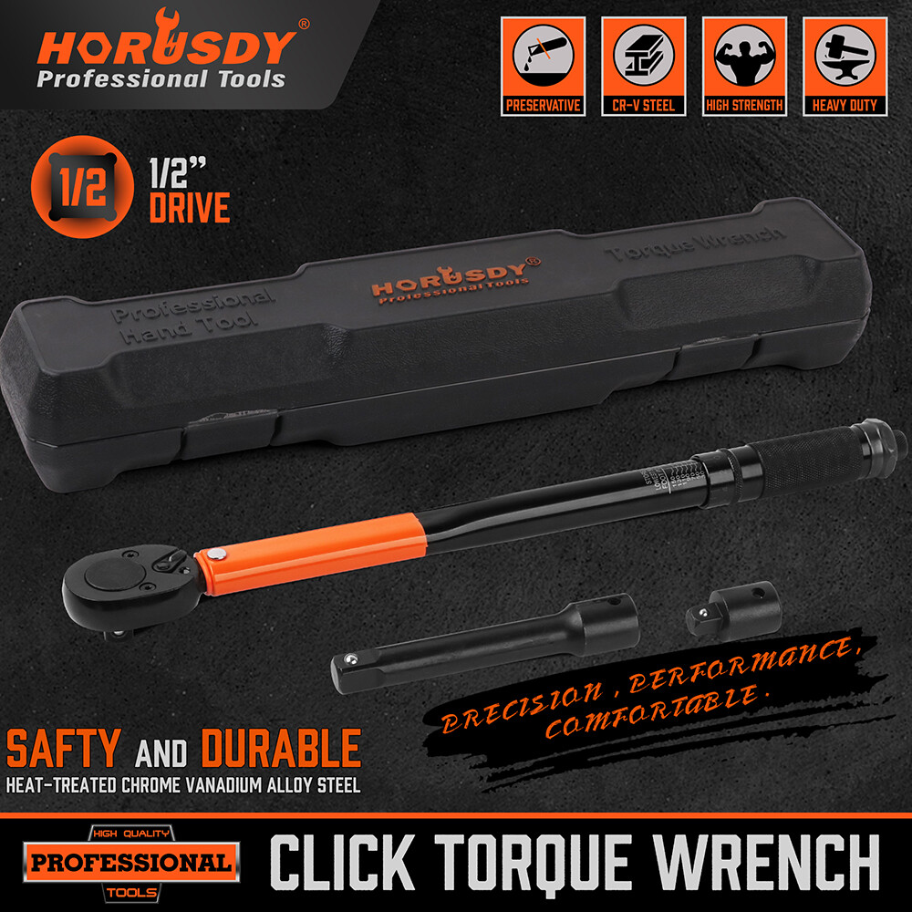 1/2″ Torque Wrench Snap Socket Professional Drive Click Ratcheting Father’s Day