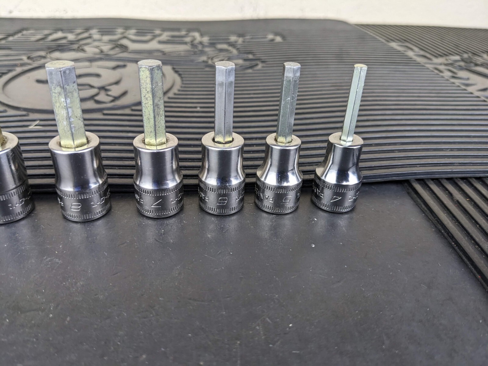 #be222 Snap-On 11pc Metric Hex Allen Socket Set 3/8″ Drive 4mm to 14mm 211EFAMY
