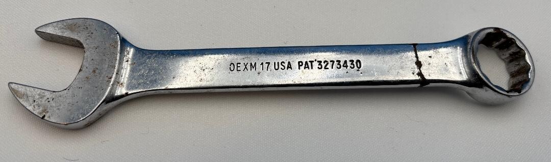 Snap-on Wrench 17 mm Combination 12-pt OEXM 17 USA