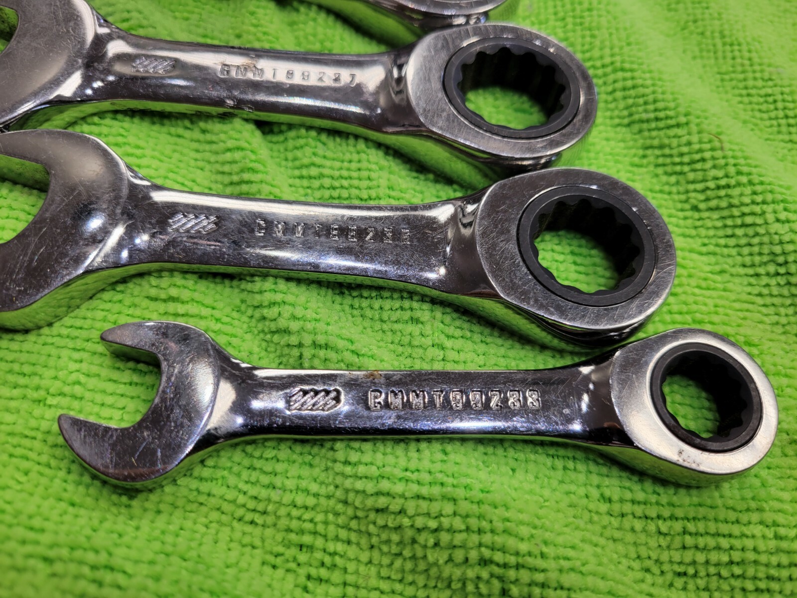 Craftsman 10mm 11mm 15mm 17mm 18mm Stubby Ratchet Wrench Cmmt set of five