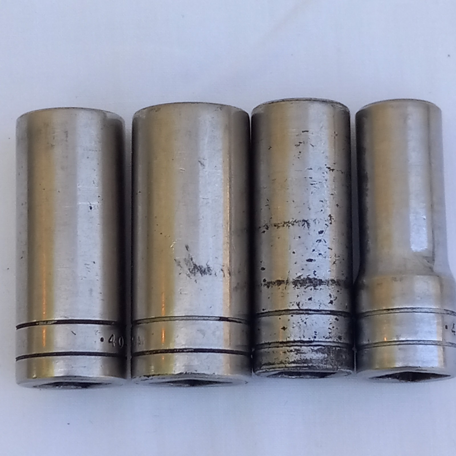 8 S-K Tools 3/8 Drive 6pt Deep Well Sockets 3/8 to 13/16 Vintage