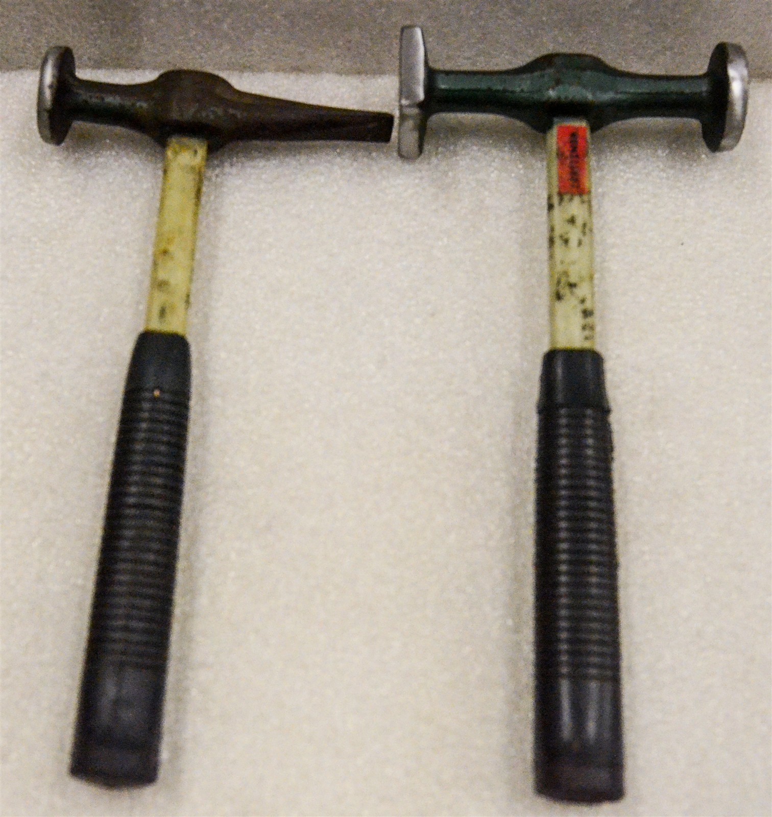 Craftsman Pair of Vintage Body Picking and Dinging Hammers Fiberglass Handles
