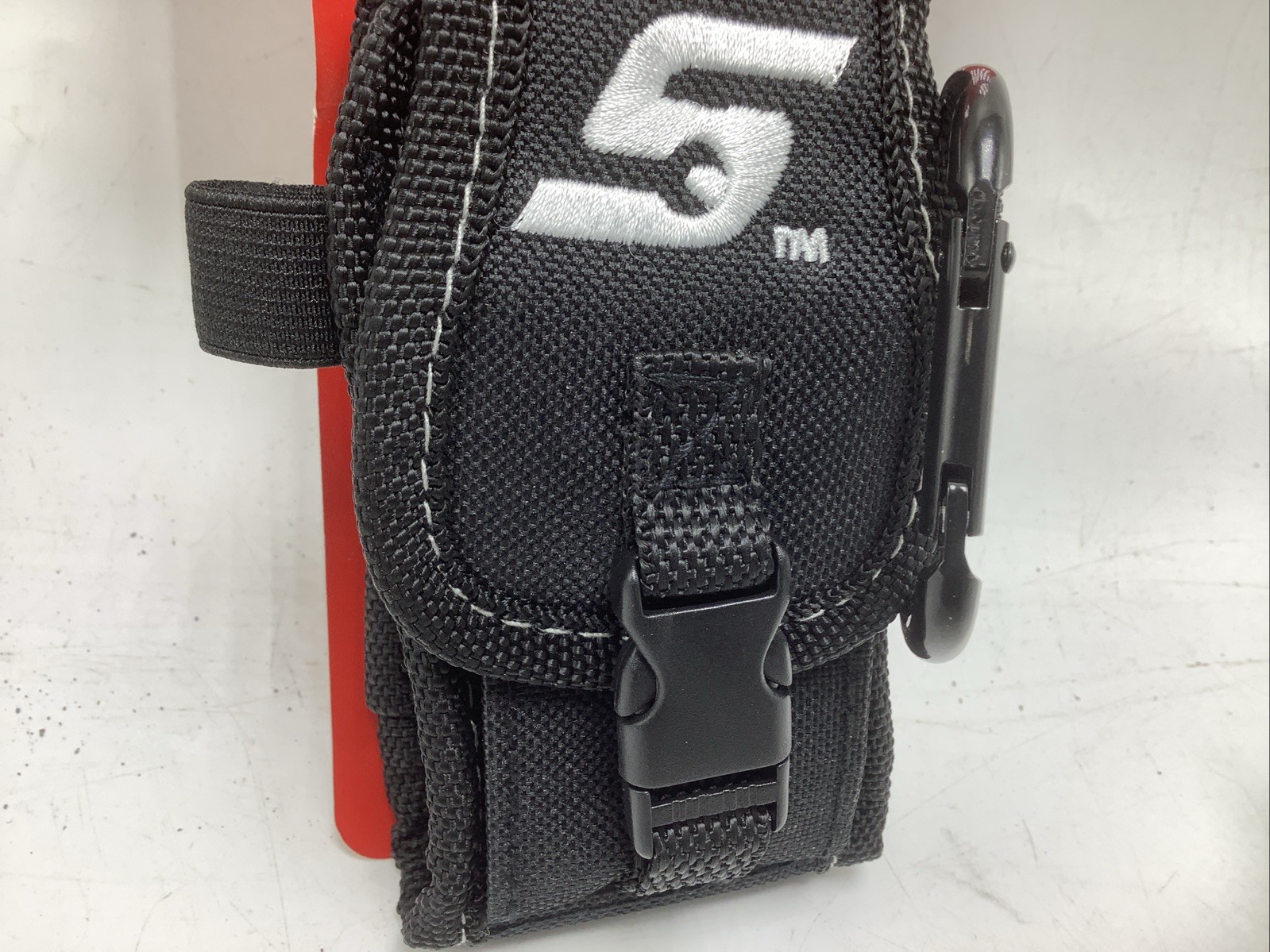 Snap on tools BLACK New cell phone holder vertical + inside pocket NEW !!!!!