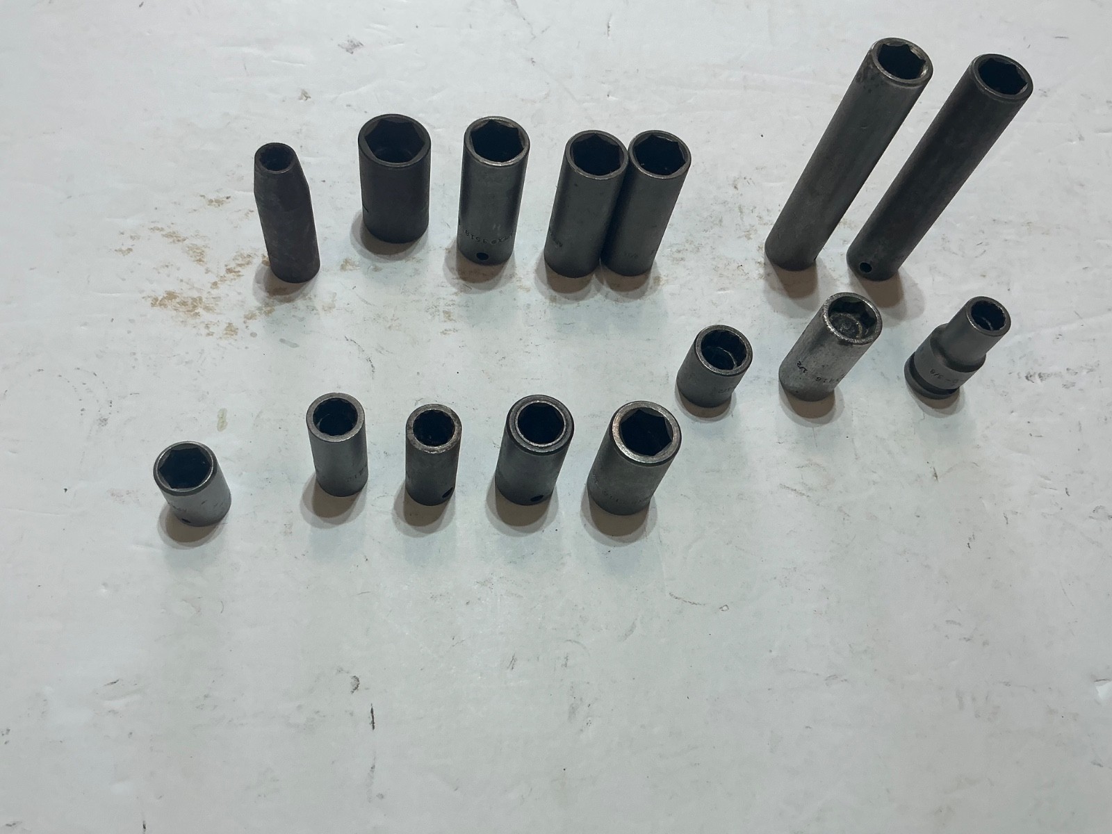 15 asst Apex 3/8″ drive sockets shallow & deep 6&12 pt all for $30