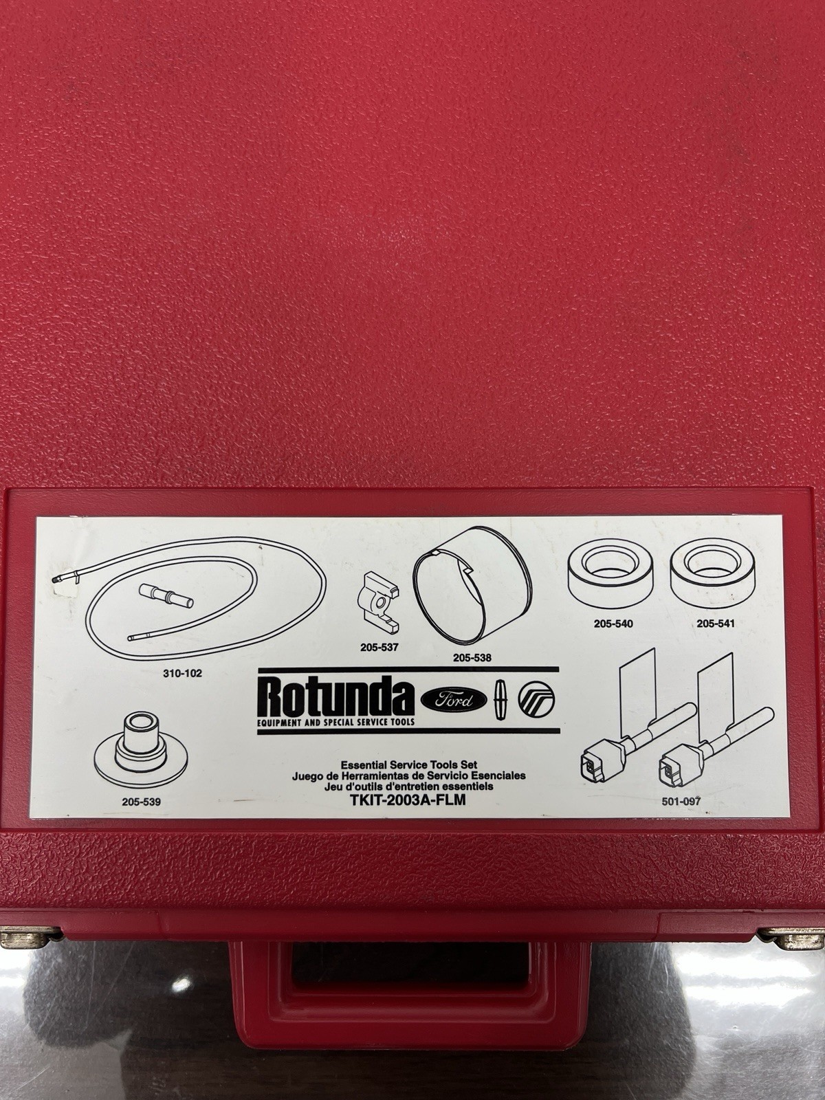 Ford Rotunda TKIT-2003A-FLM Tool Set 205-537 205-538 205-539 205-540 501-097 205
