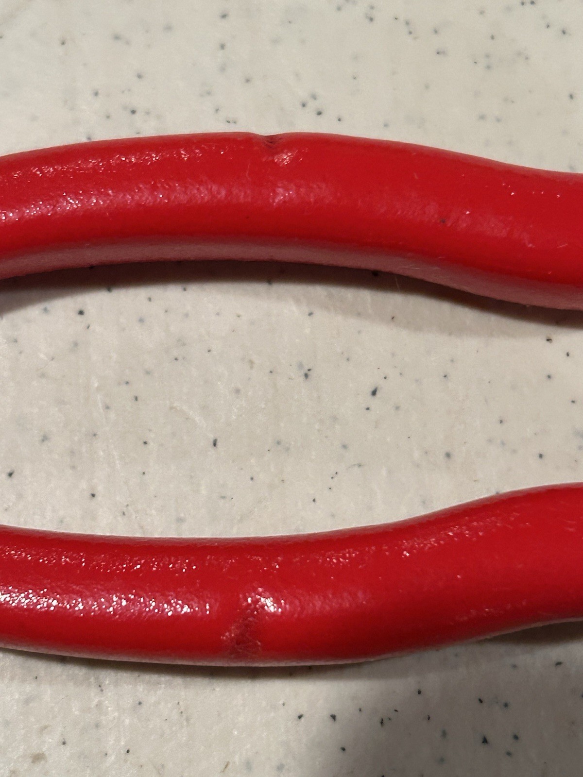 NOS. Snap On 8″ Needle Nose Pliers Red Soft Grip Handle 96CF USA