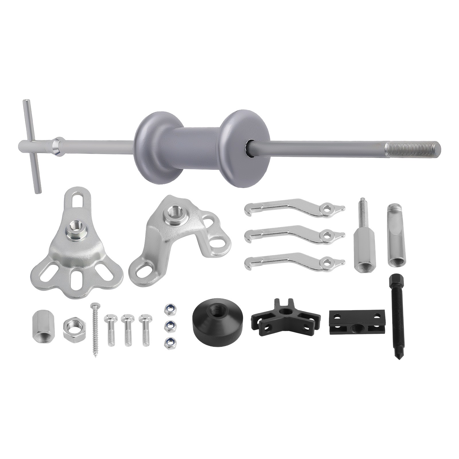 17Pcs Wheel Hub Puller Tool Set for Front Bearings & Rear Flange Axle Removal